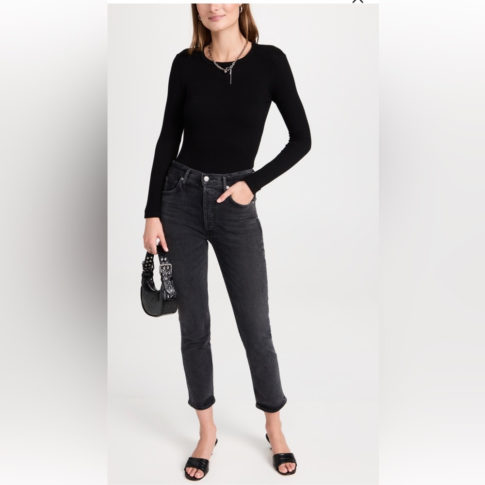 Citizens of Humanity Charlotte Jeans Black Ink Sz 26 NWT
